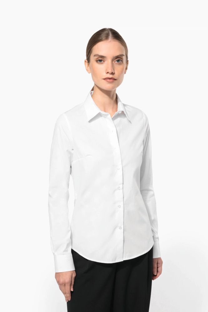Chemise popeline manches longues femme — photo 1