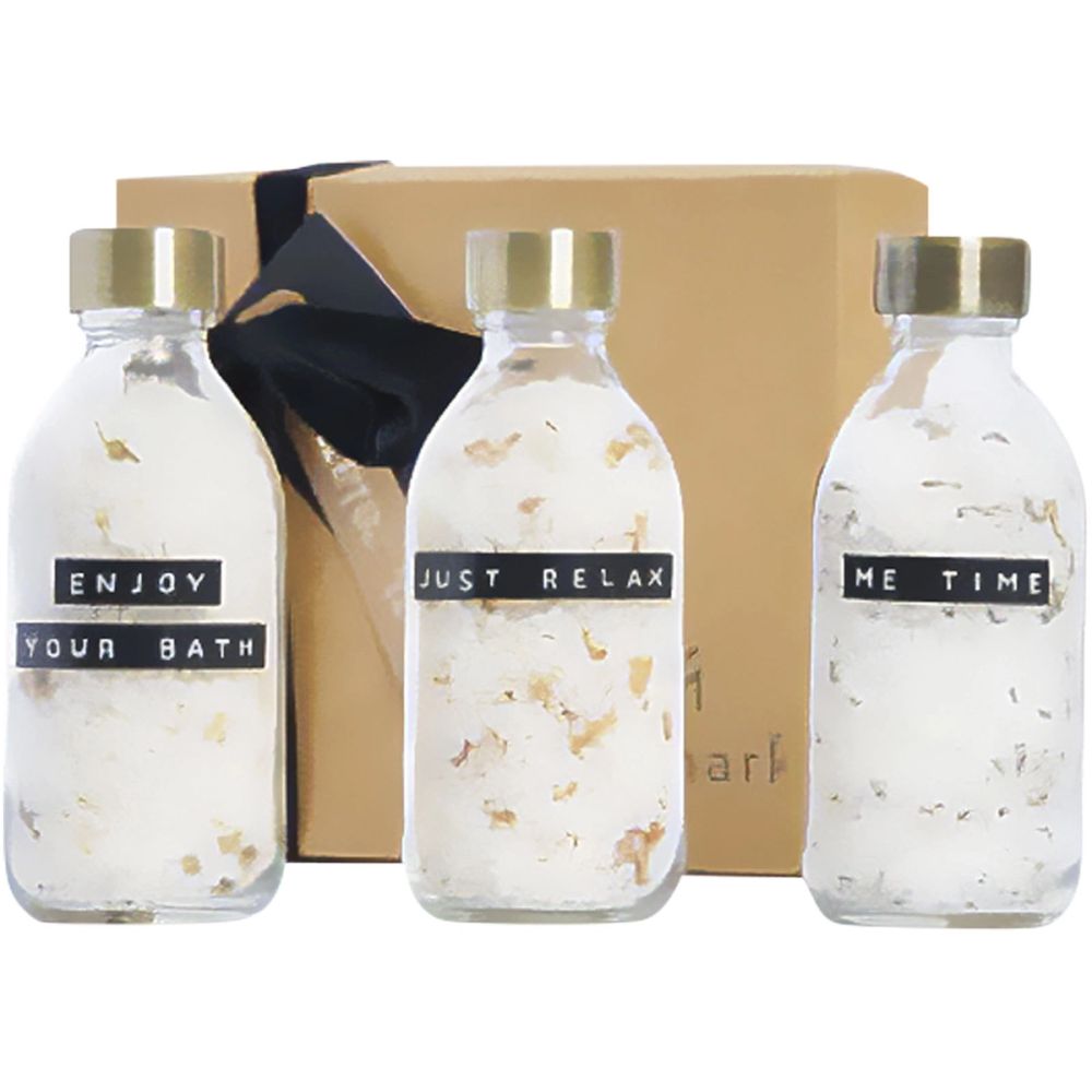 Coffret cadeau avec sel de bain WELLmark Just Relax avec 3 pièces de 200 ml — photo 1