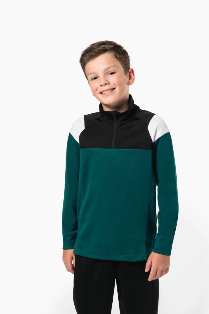 Sweat d'entrainement 1/4 zip enfant — photo 1