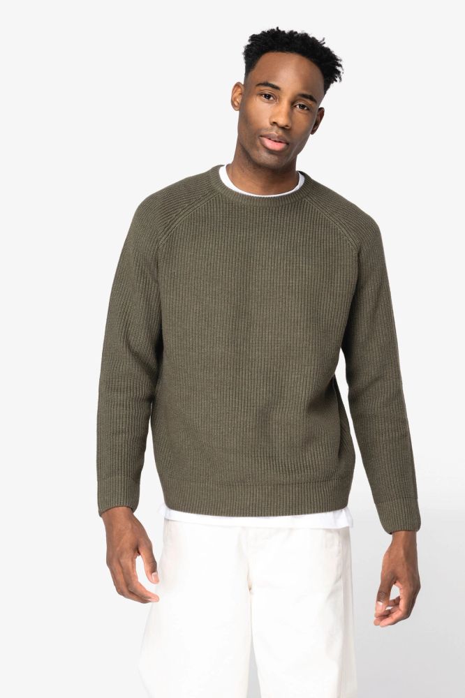 Pull écoresponsable à grosses mailles homme — photo 1