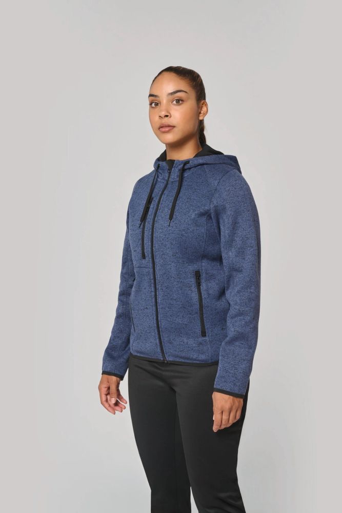 Veste à capuche chinée femme — photo 1