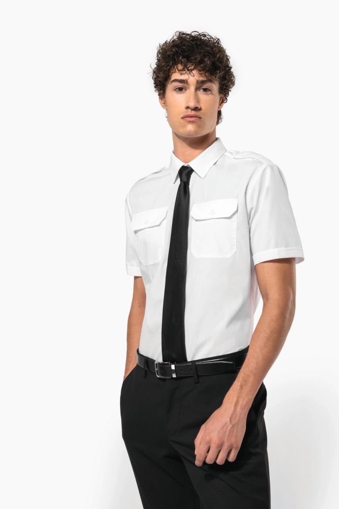 Chemise pilote manches courtes homme — photo 1