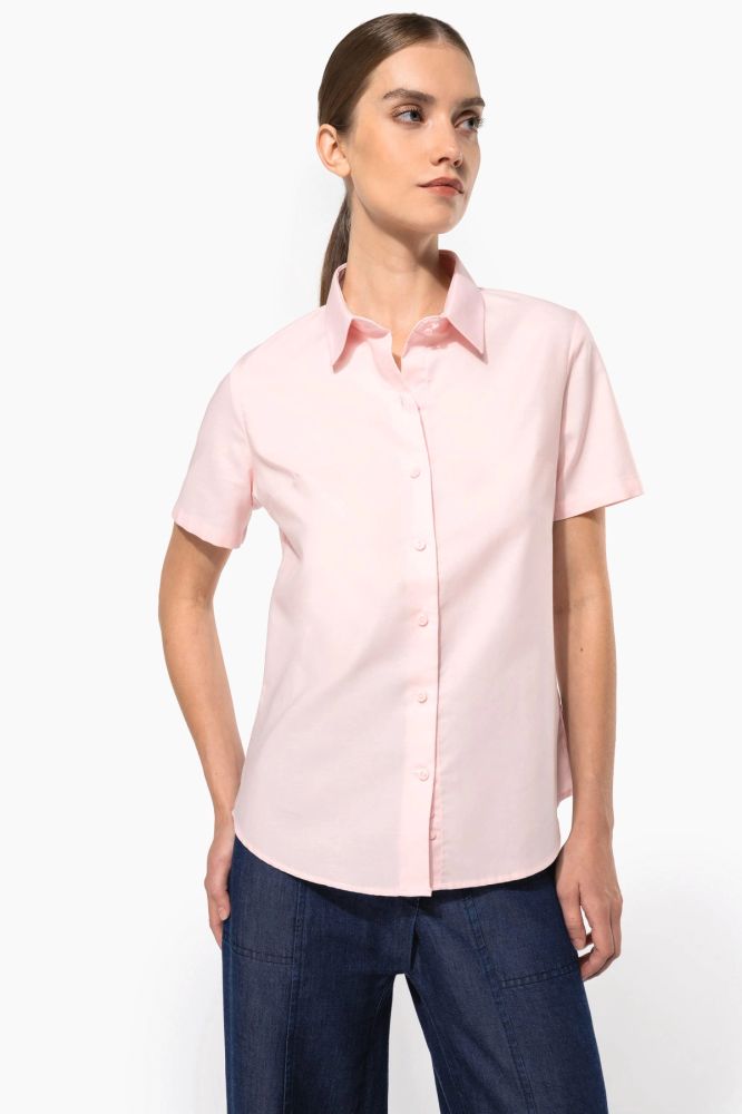Chemise Oxford manches courtes femme — photo 1
