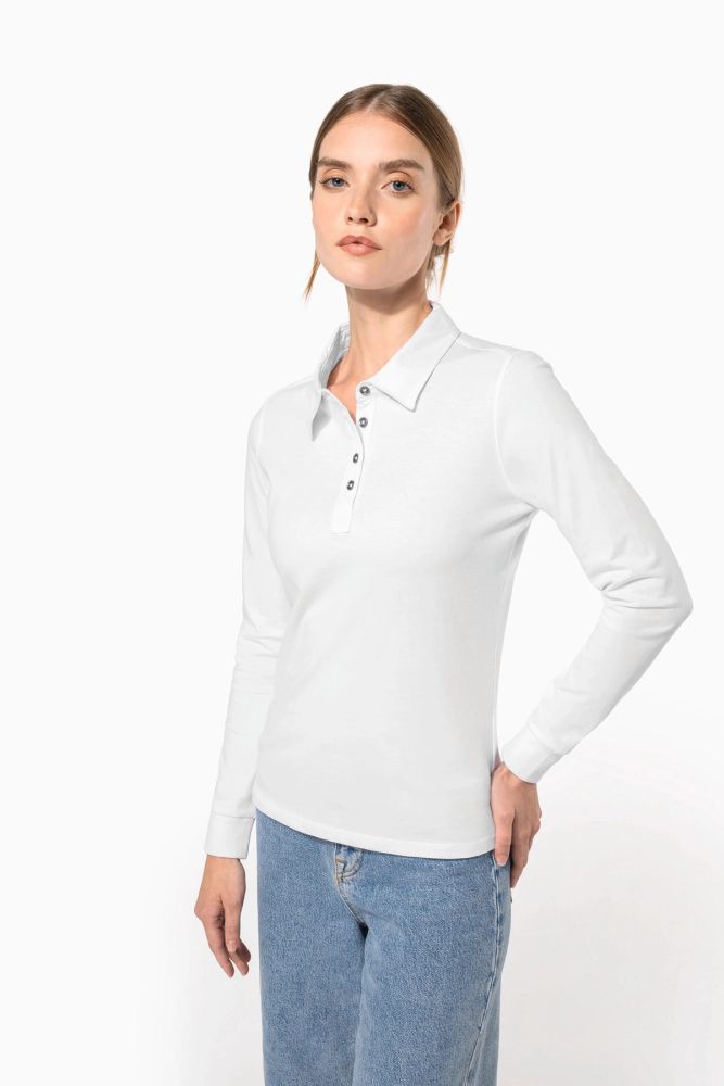 Polo jersey manches longues femme — photo 1