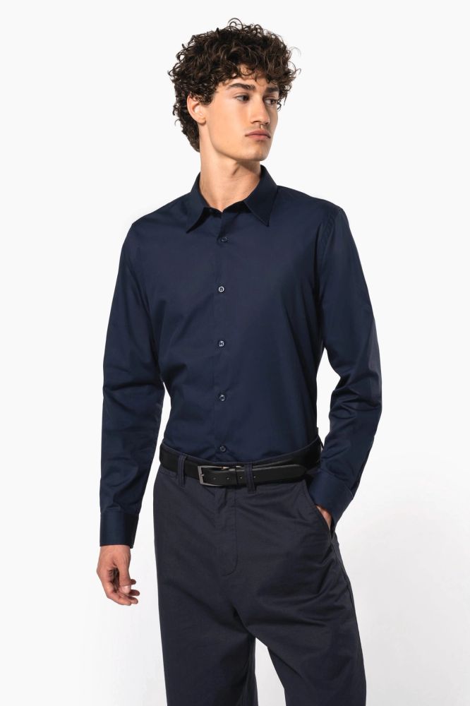 Chemise popeline manches longues homme — photo 1