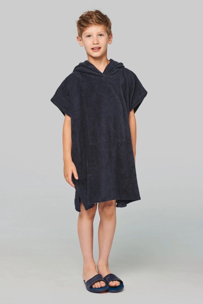 Poncho éponge à capuche enfant — photo 1