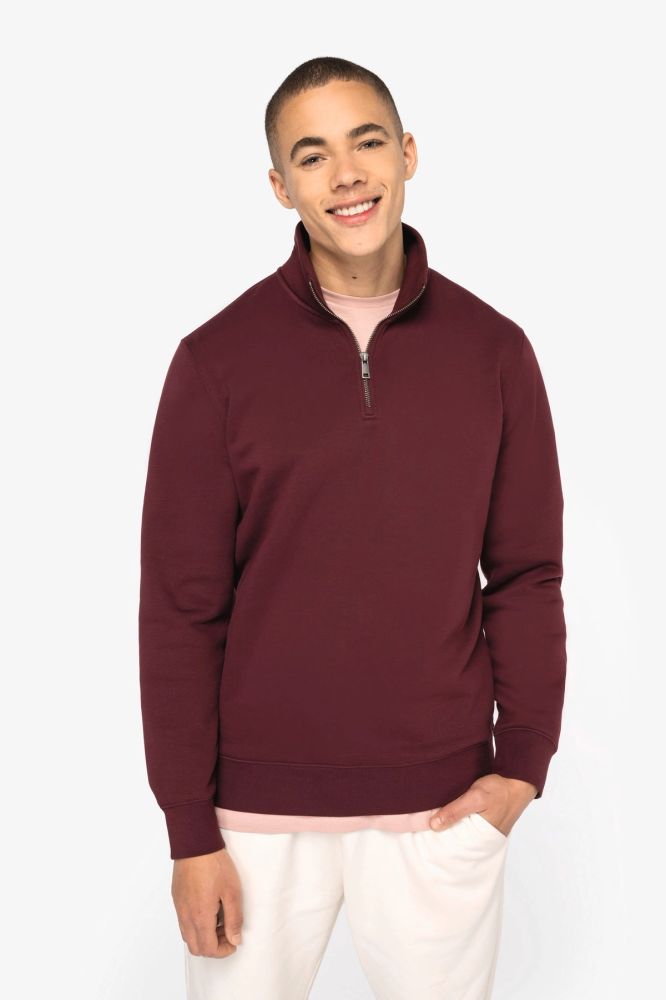 Sweat-shirt écoresponsable à col montant zippé homme — photo 1