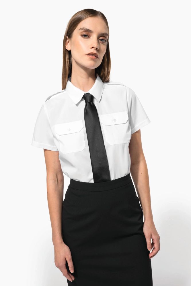 Chemise pilote manches courtes femme — photo 1