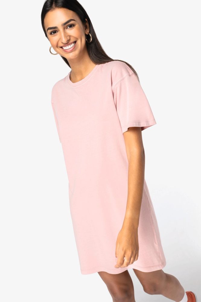 Robe t-shirt écoresponsable délavée femme — photo 1