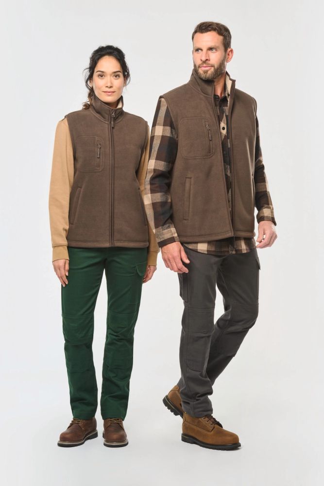 Bodywarmer polaire avec intérieur sherpa unisexe — photo 1