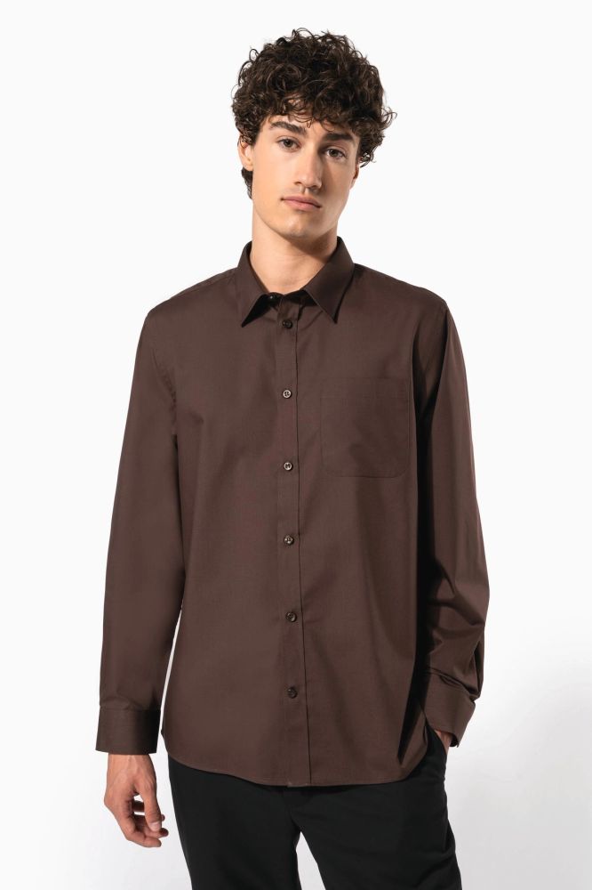 Chemise popeline polycoton entretien facile homme — photo 1
