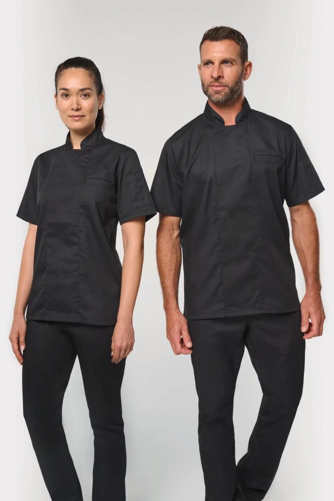 Veste de cuisine écoresponsable et respirante manches courtes unisexe — photo 1