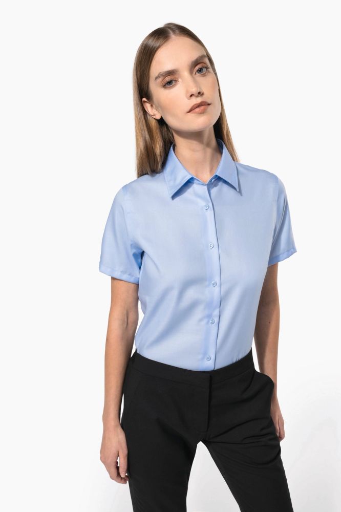 Chemise manches courtes sans repassage femme — photo 1