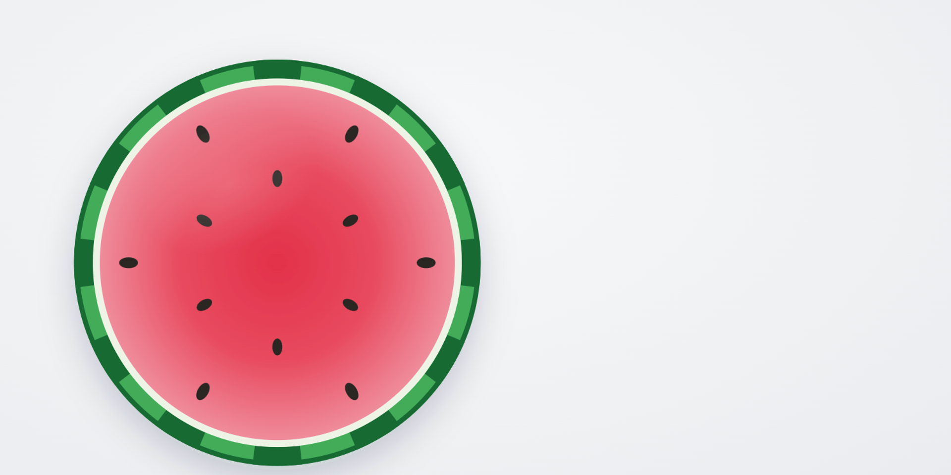 Sliced watermelon showing green rind and red flesh, illustrating green SLA metrics hiding a poor user experience.