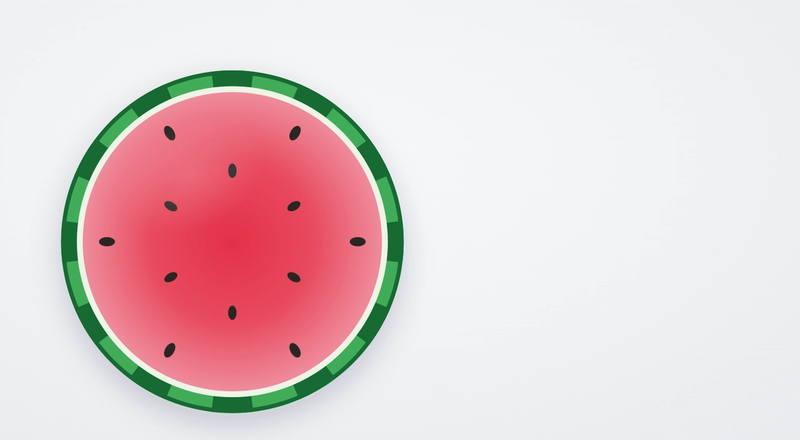 Sliced watermelon showing green rind and red flesh, illustrating green SLA metrics hiding a poor user experience.