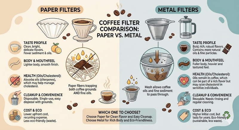 Upgrade Your Coffee Game: Should You Use Paper or Metal Filters?