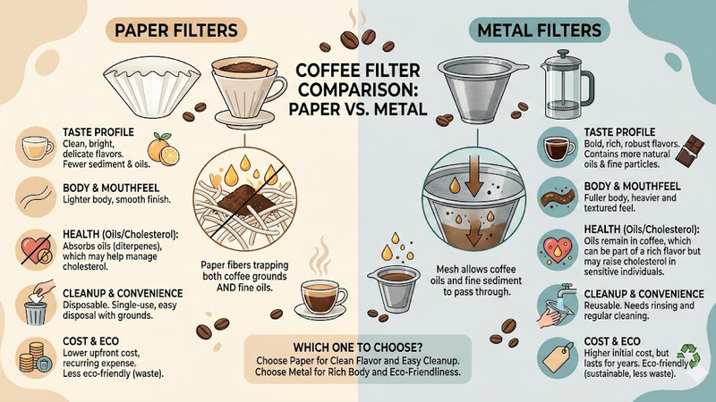 Upgrade Your Coffee Game: Should You Use Paper or Metal Filters?