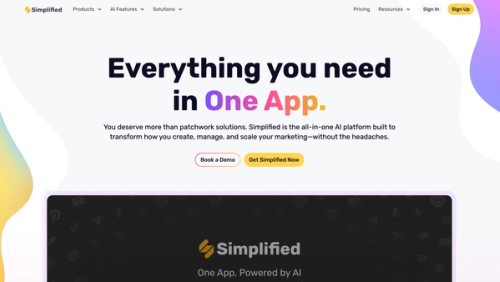 Simplified: An Easy to Use All-In-One App For Modern Marketing Teams