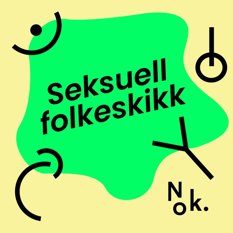 Tittelen Seksuell folkeskikk på grønt felt med gul bakgrunn. Nok-logo nederst i høyre hjørne