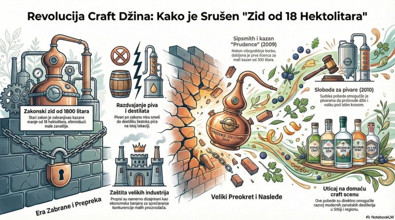 1.800 litara tišine — zakon koji je skoro ubio craft džin pre nego što je počeo