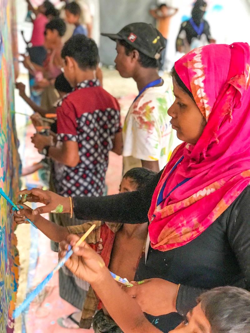 Rohingya Refugee Camp, May 2018. © Artolution, Bangladesh  
