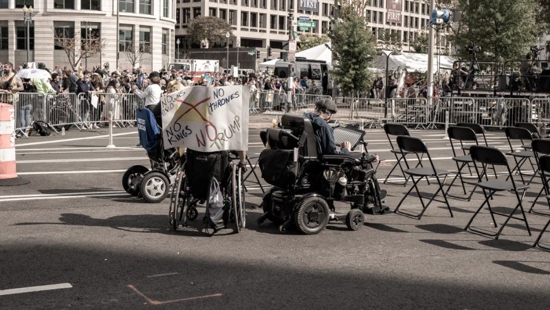 No Kings March, Washington D.C., 2025. © THROAT