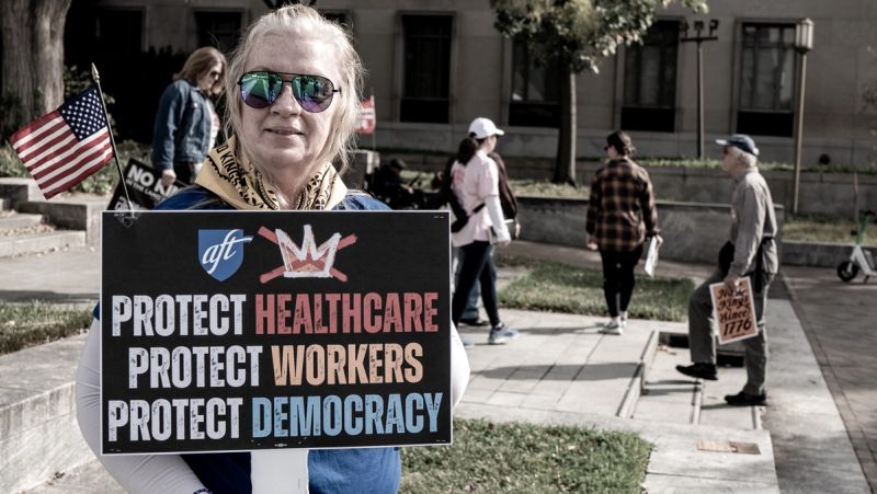 No Kings March, Washington D.C., 2025. © THROAT