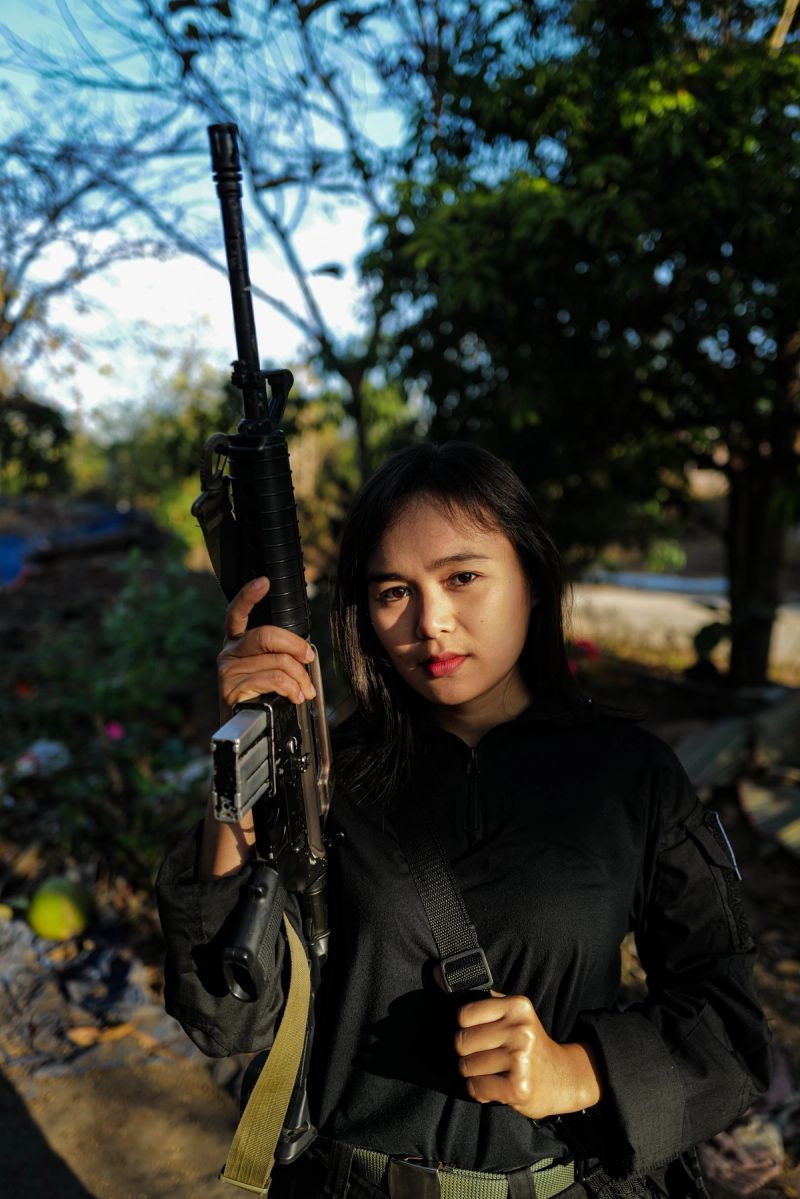 Defiant and Unseen: Female Karen Soldier, 2022. © Aung Naing Soe
