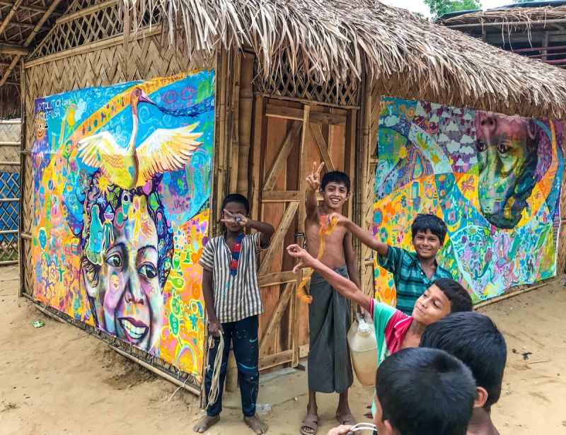 Rohingya Refugee Camp, May 2018. © Artolution, Bangladesh 