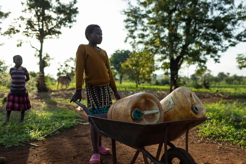 Carrying the Weight of Water: A Young Girl’s Task in Kenya, 1365x2048 px, 2018. © Morgana Wingard
