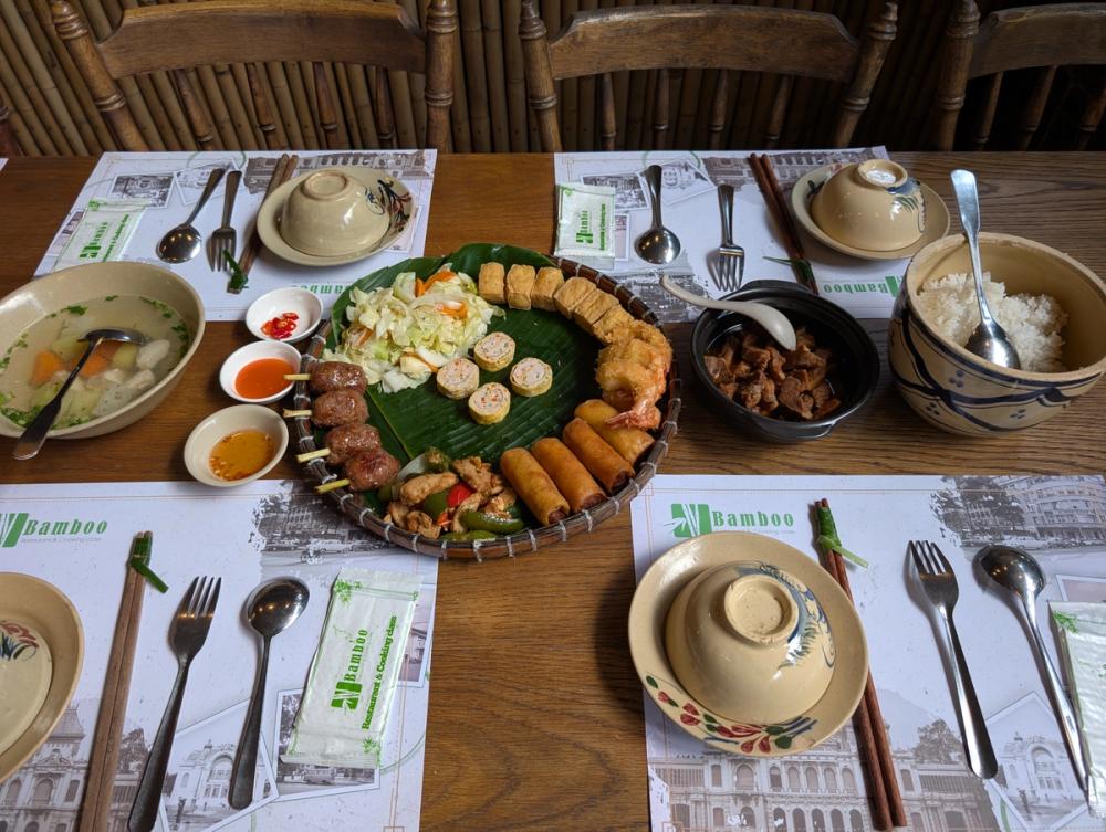 Mittagessen auf Teller
