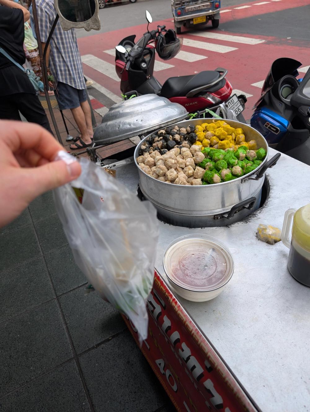 Teigtaschen Stand (Streetfood)