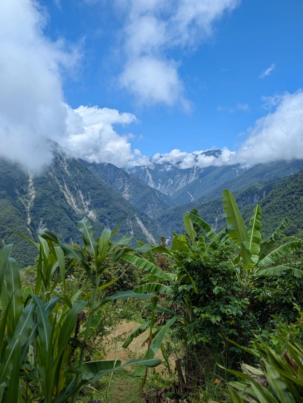Taroko Schlucht vom Dorf Dali aus
