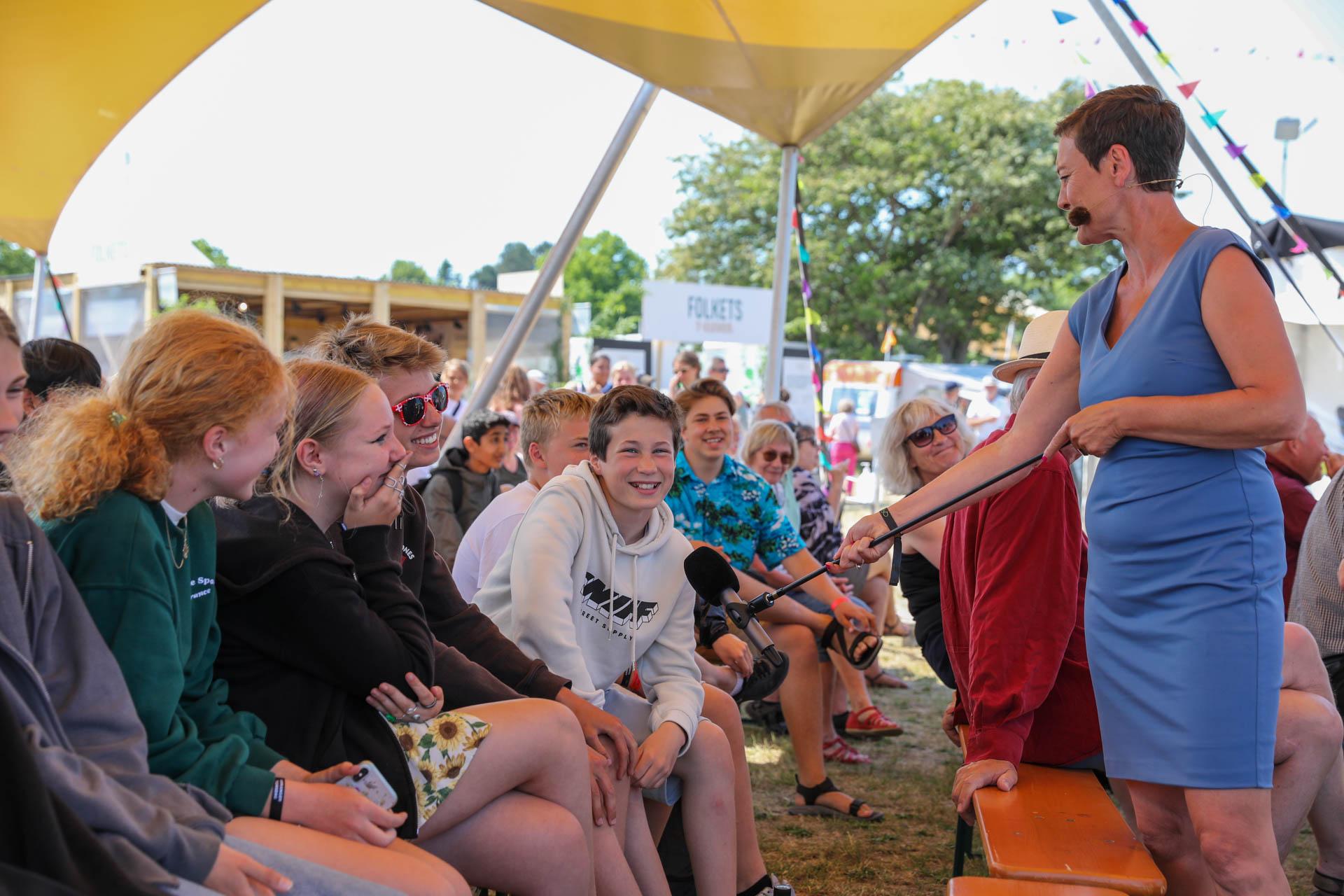 unge på folkemødet