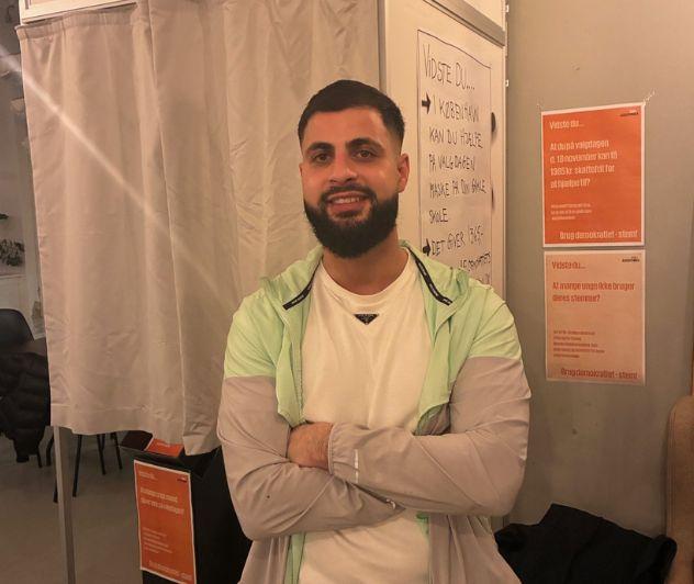 Mouhamad Fadu Abdoh er demokratiambassadør i ungehuset KBH+, som er en social indsats i AskovFonden.