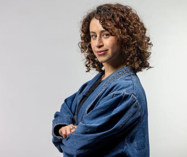 Solaf Masoud er dagens vært. Foto: Anders Ekström, DR.