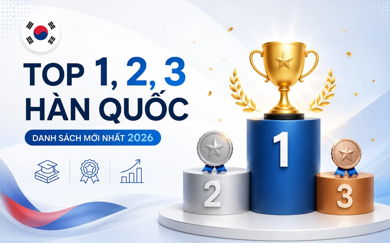 Trường TOP 1, 2, 3 Hàn Quốc là gì? Danh sách mới nhất 2026