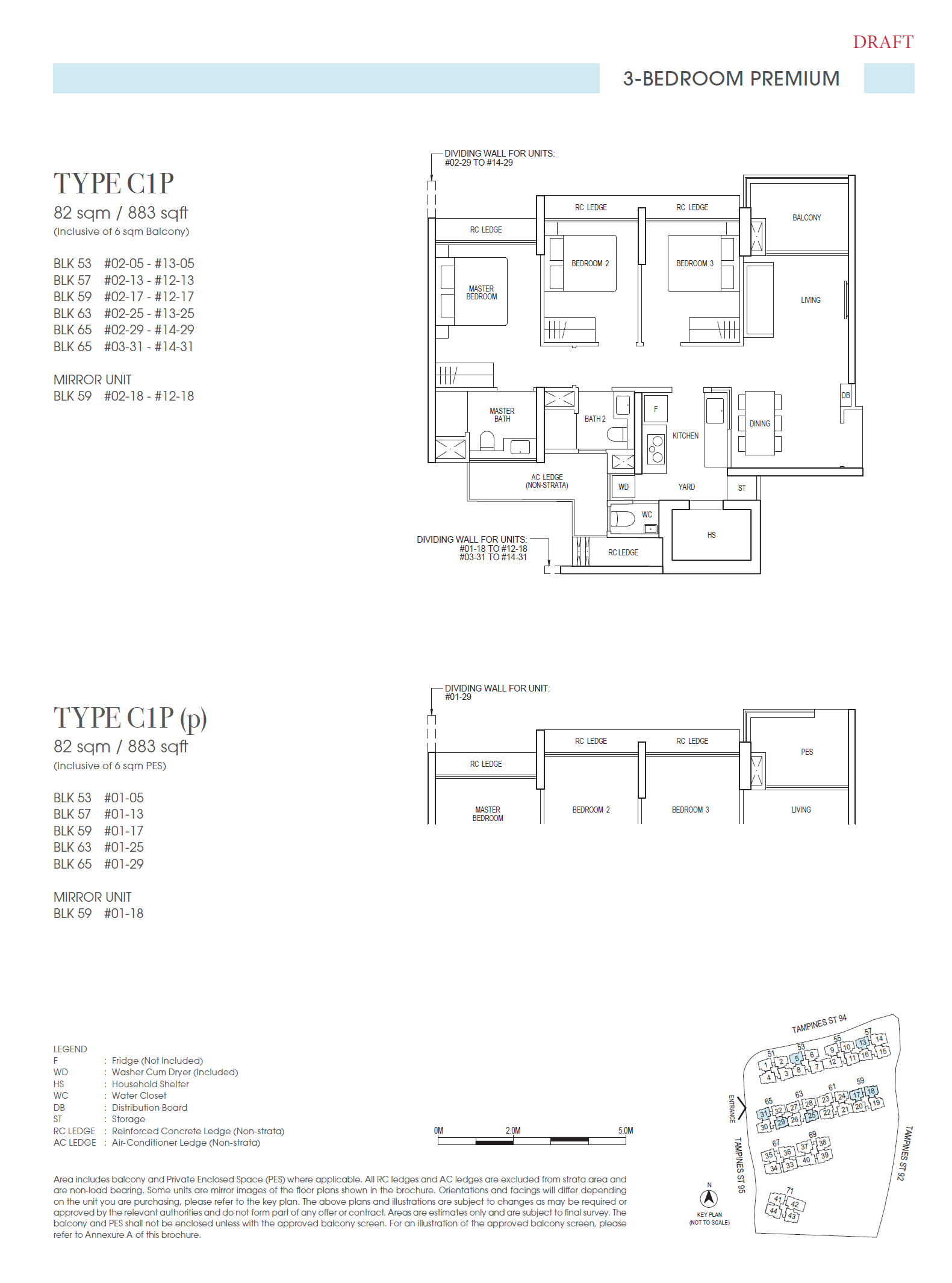 3 BEDROOM PREMIUM — C1P