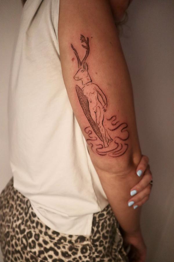 nazare tattoo deer