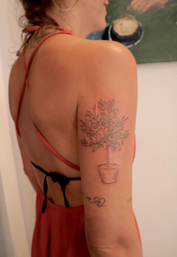 Olive Tree Tattoo by Bare Ania