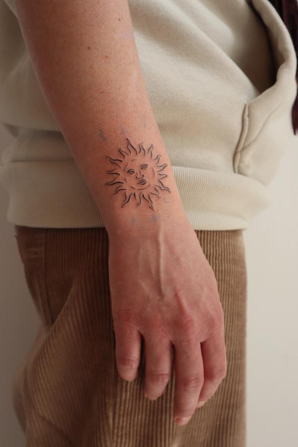 sun tattoo