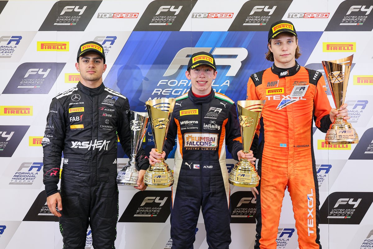 Williams F1 juniors Nakamura-Berta and Bondarev crowned Formula Middle East champions
