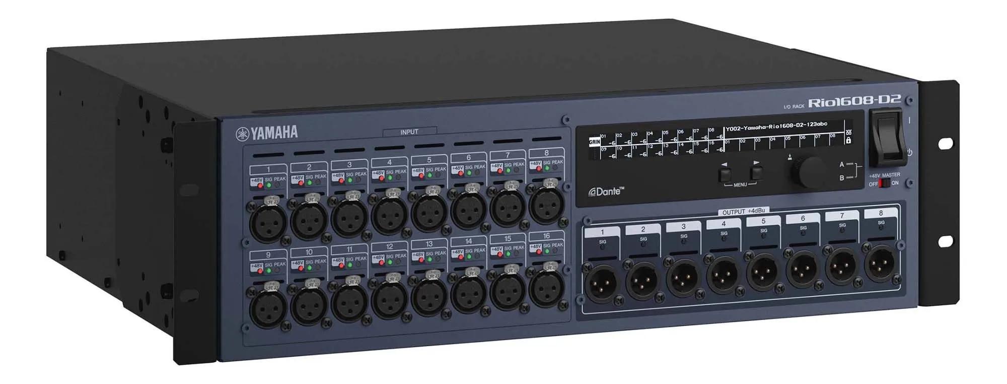 Yamaha Rio1608-D2 Stagebox for CL/QL/TF Console