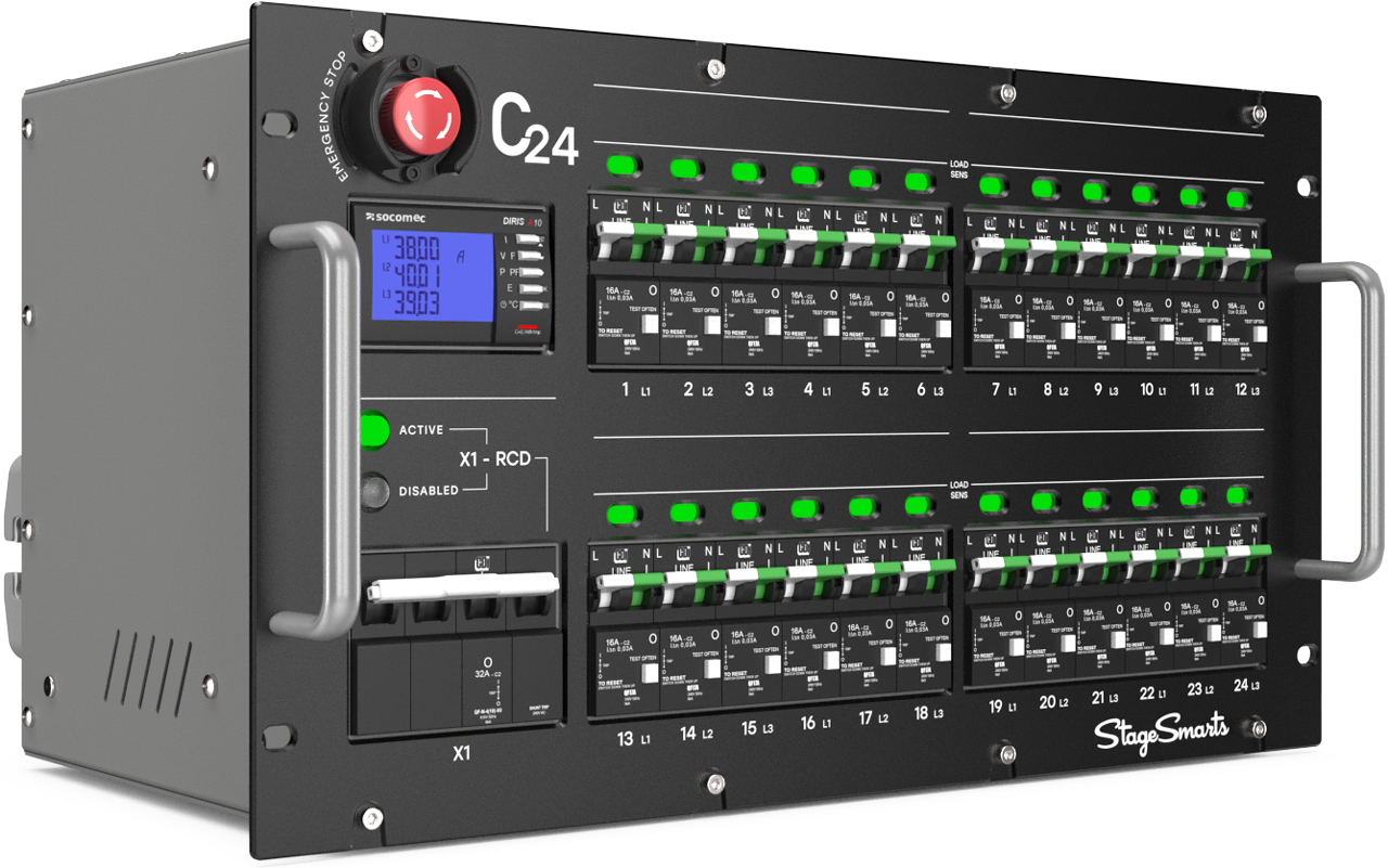 Stagesmarts 63a 3phase C24 Distro