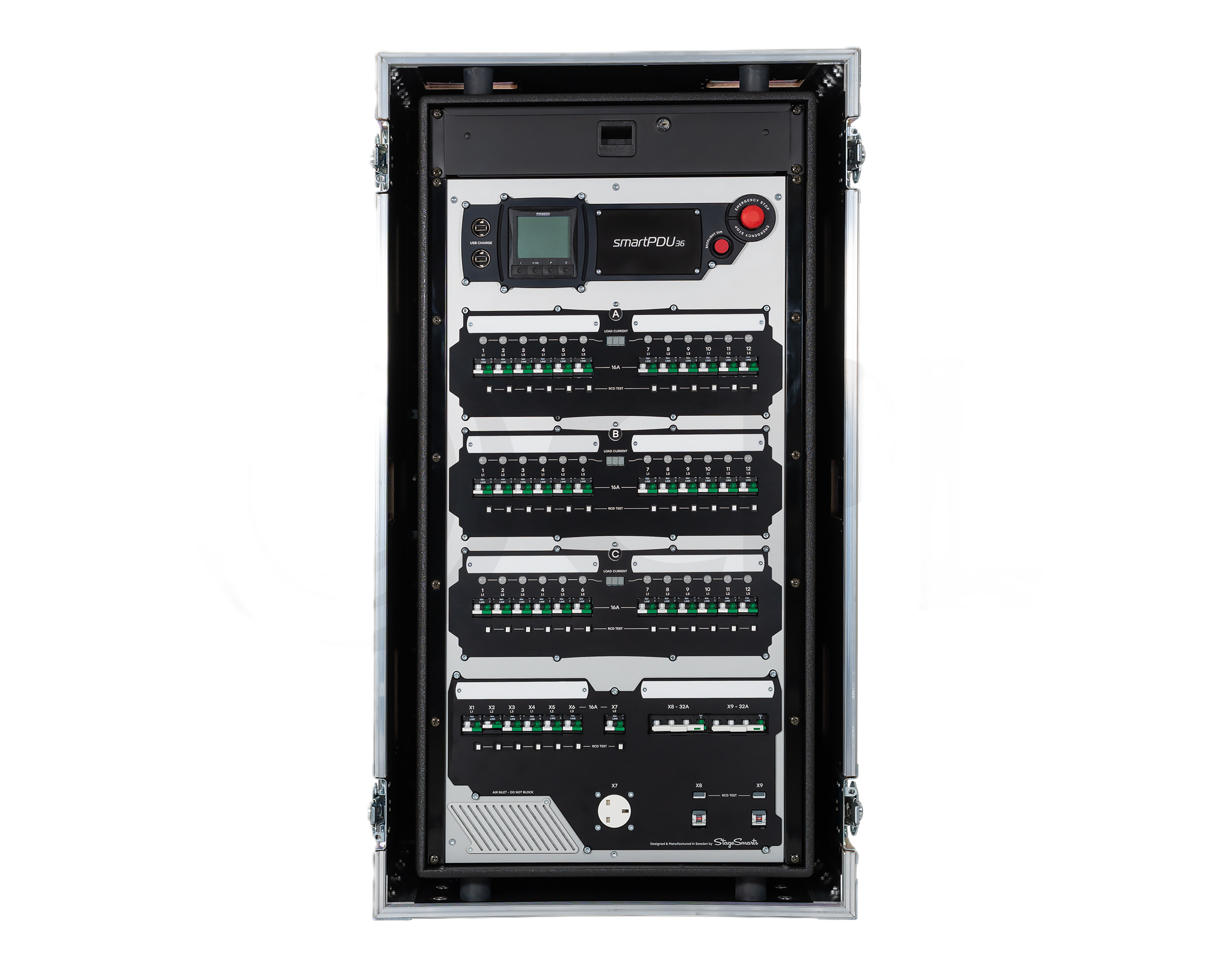 Stagesmarts Powerlock Distro - 6x Socapex, 2x 32A/3, 6x 16A/1