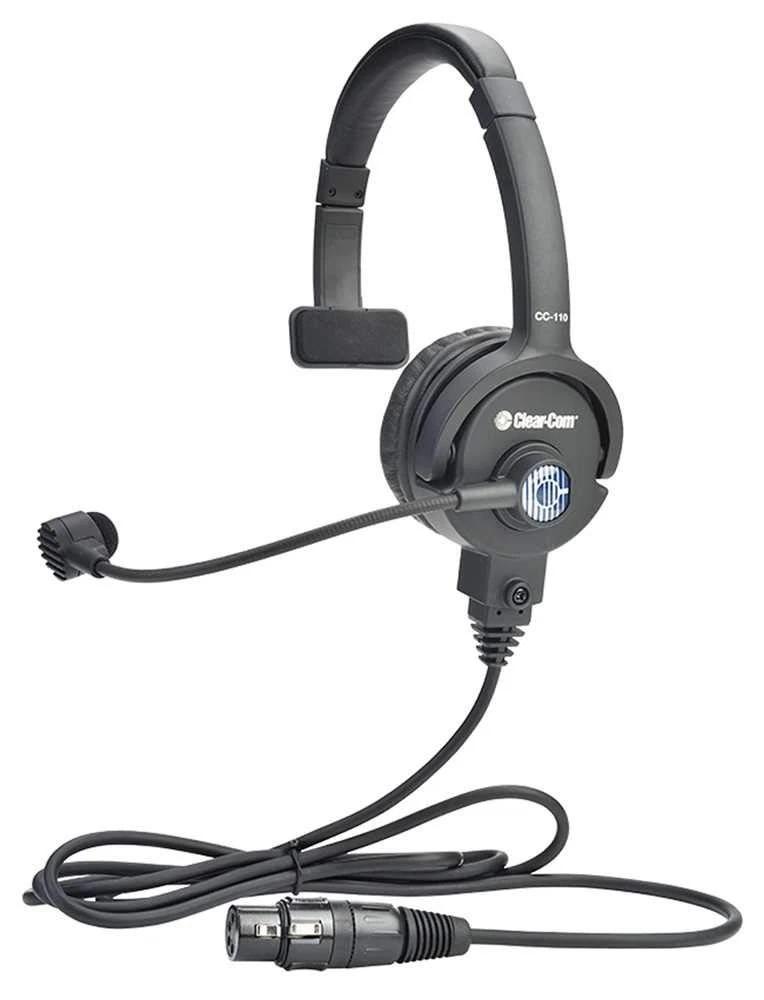 ClearCom - CC-110 - Single Ear Lightweight Headset (FLXR4)