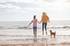 Mother and daughter on the beach