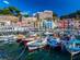Small fishing boats at harbor Marina Grande in Sorrento