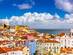 A rooftop view over the Alfama District in Lisbon, Portugal