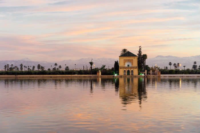 Menara Gardens at dusk